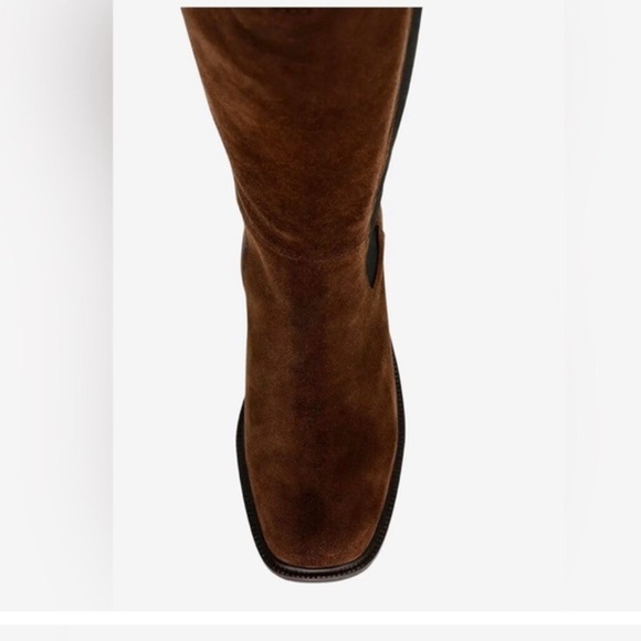 Steve Madden Deegan Dark brown Suede Tall Knee-High lug sole Boots size 10 new - Picture 3 of 8